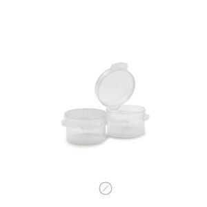 BOTE CON TAPA ABATIBLE 3 ml 500 UNIDADES