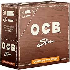OCB KING SIZE SLIM VIRGIN TIPS 32